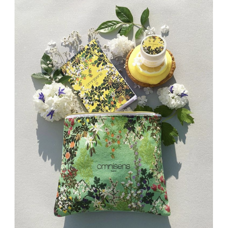 BEAUTY POUCH A floral print pouch Omnisens16.5 x 18.5 cm - OMNISENS.fr