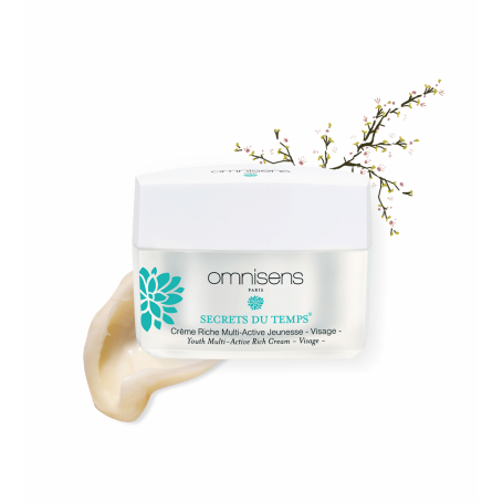 Anti-Ageing Face Cream SECRETS DU TEMPS® Youth Multi-Active Rich Cream,50ml - OMNISENS.fr